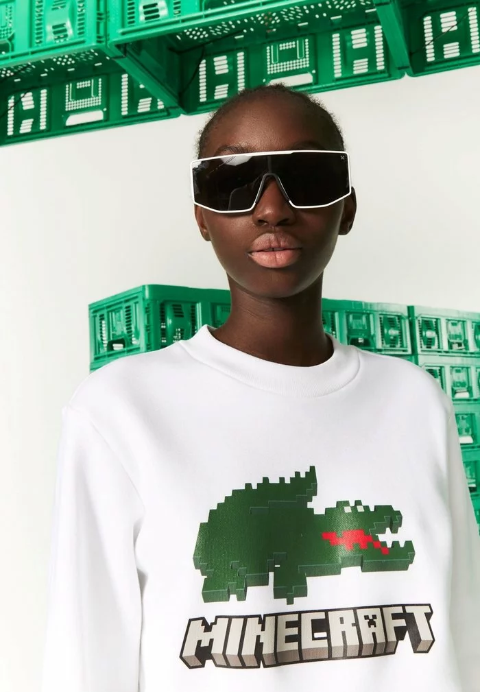 Lacoste MINECRAFT - Sweatshirt - Blanc 3 Lacoste MINECRAFT - Sweatshirt - Blanc – Image 3