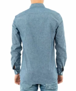 Lacoste CH2967 - Chemise - Bleu -Lacoste Soldes Magasin 67ae2aeb93284d52b38a35cc13b9695c