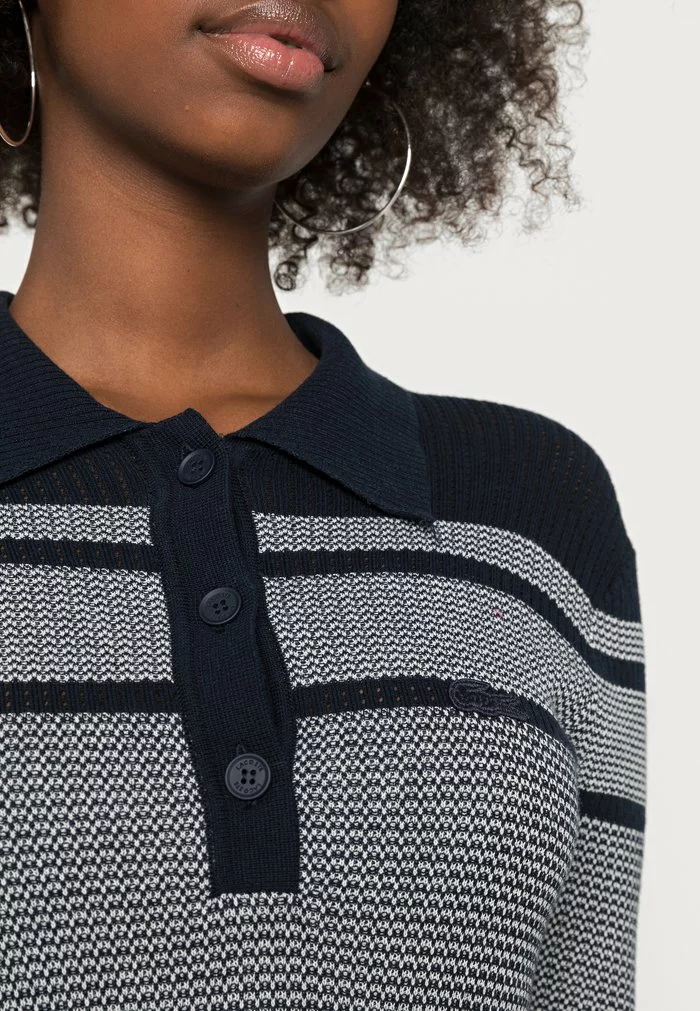 Lacoste Robe Pull - Navy Blue/flour 5 Lacoste Robe Pull - Navy Blue/flour – Image 5