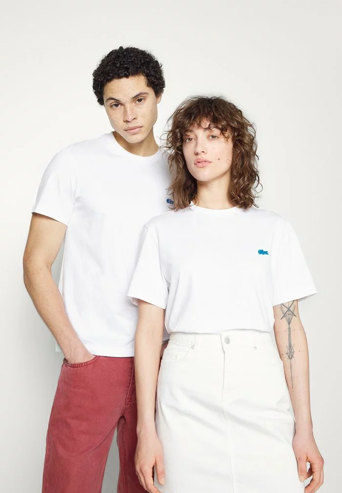 Lacoste UNISEX EXCLUSIVE - T-shirt Basique - White 4 Lacoste UNISEX EXCLUSIVE - T-shirt Basique - White – Image 4