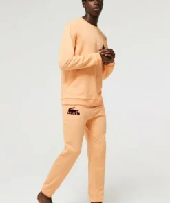Lacoste Bas De Pyjama - Orange Clair Bordeaux