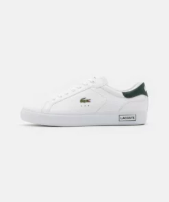 Lacoste POWERCOURT - Baskets Basses - White/dark Green
