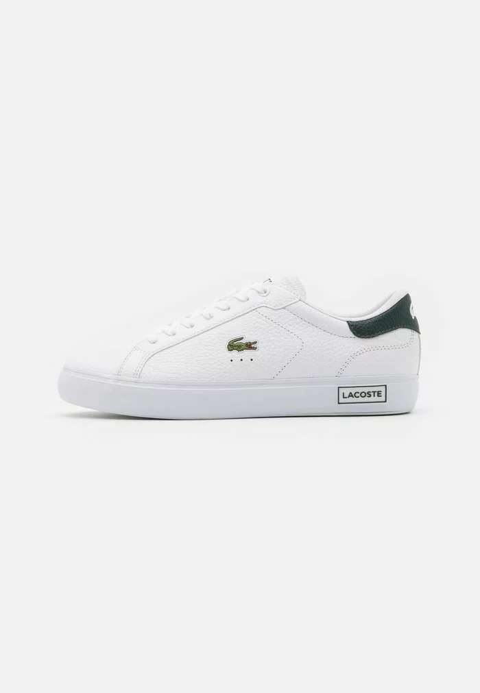 Lacoste POWERCOURT - Baskets Basses - White/dark Green 1 Lacoste POWERCOURT - Baskets Basses - White/dark Green