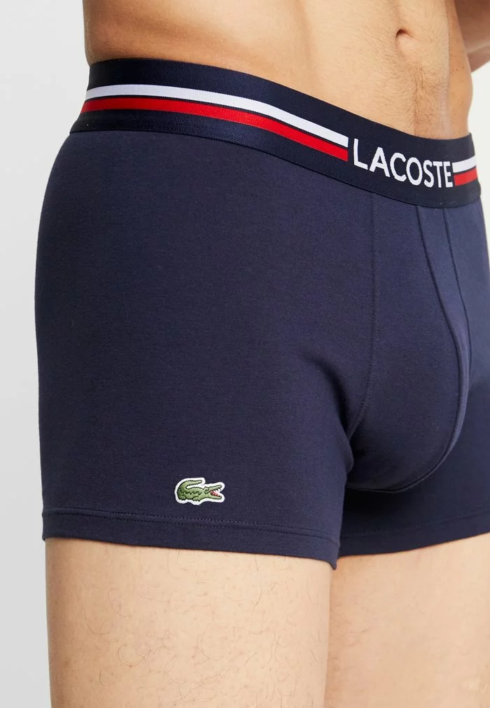 Lacoste 3 PACK - Shorty - Navy Blue/white 5 Lacoste 3 PACK - Shorty - Navy Blue/white – Image 5