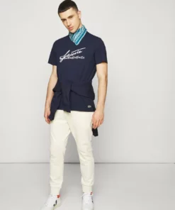 Lacoste T-shirt Imprimé - Navy Blue -Lacoste Soldes Magasin 6e0b0e331daf4fe9b3c18168857a216a