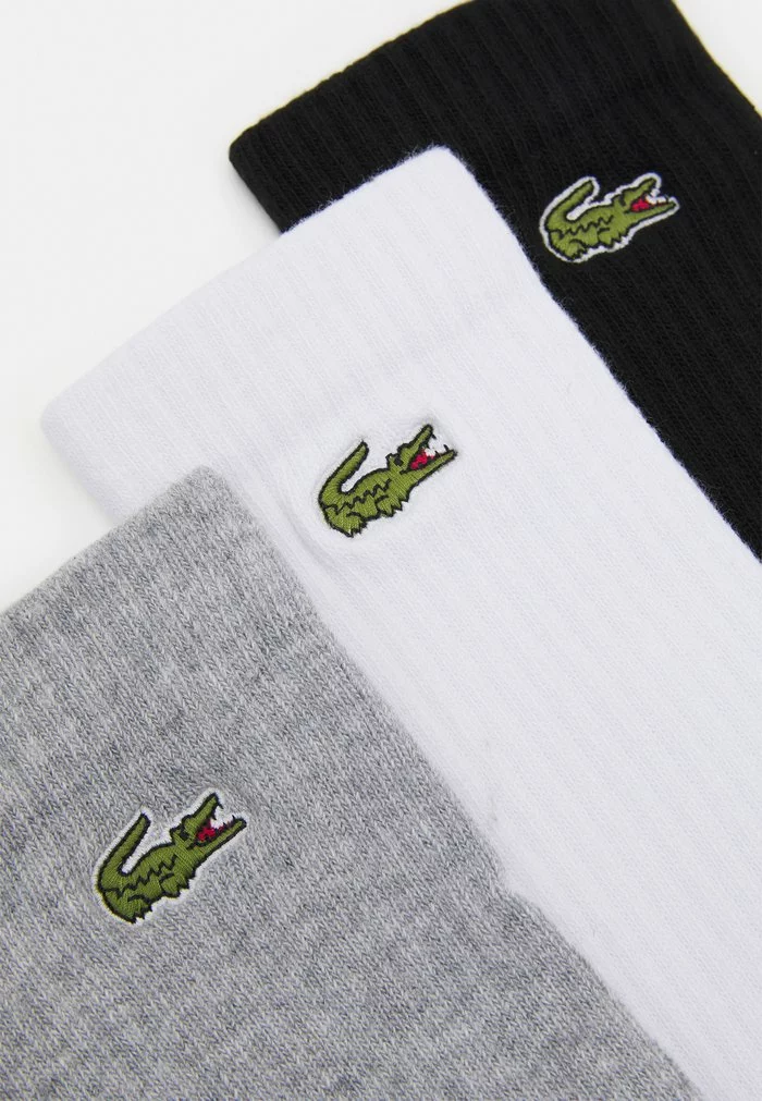 Lacoste 3 PACK - Chaussettes - Argent Chine/blanc/noir 2 Lacoste 3 PACK - Chaussettes - Argent Chine/blanc/noir – Image 2