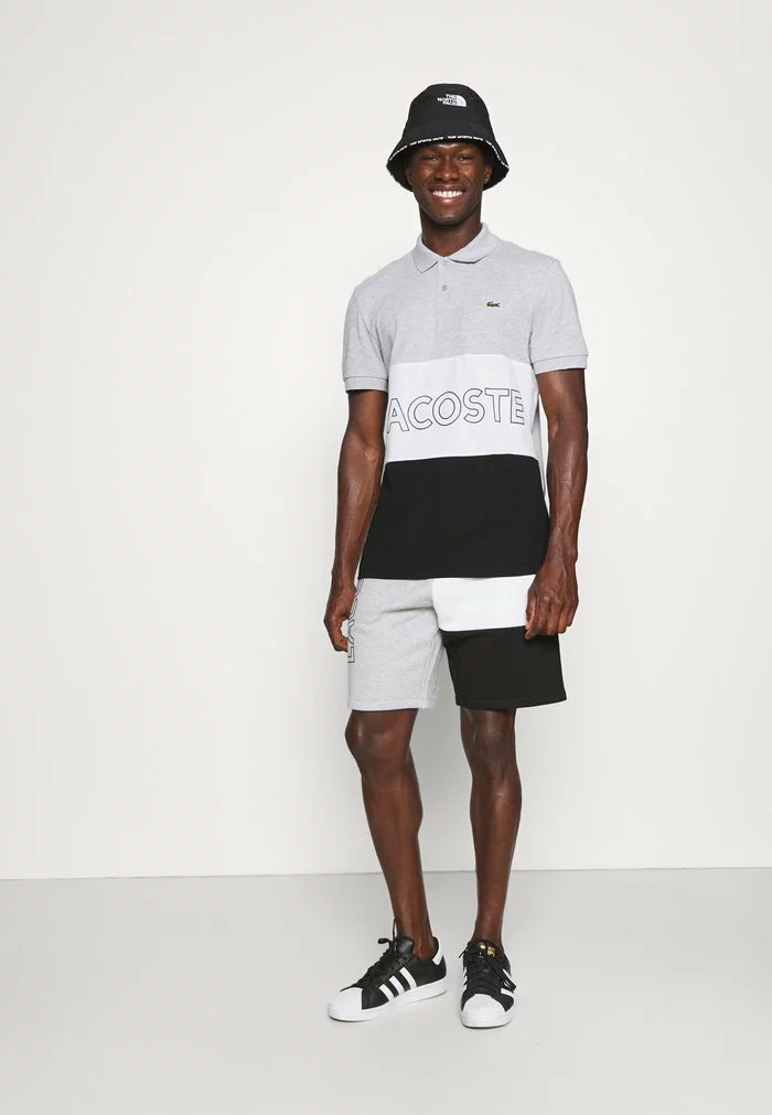 Lacoste Short - Argent Chine/blanc Noir 2 Lacoste Short - Argent Chine/blanc Noir – Image 2