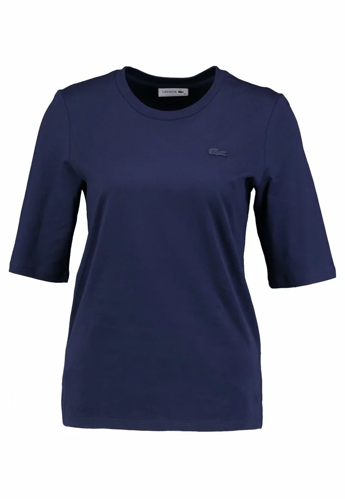 Lacoste T-shirt Basique - Navy Blue 5 Lacoste T-shirt Basique - Navy Blue – Image 5