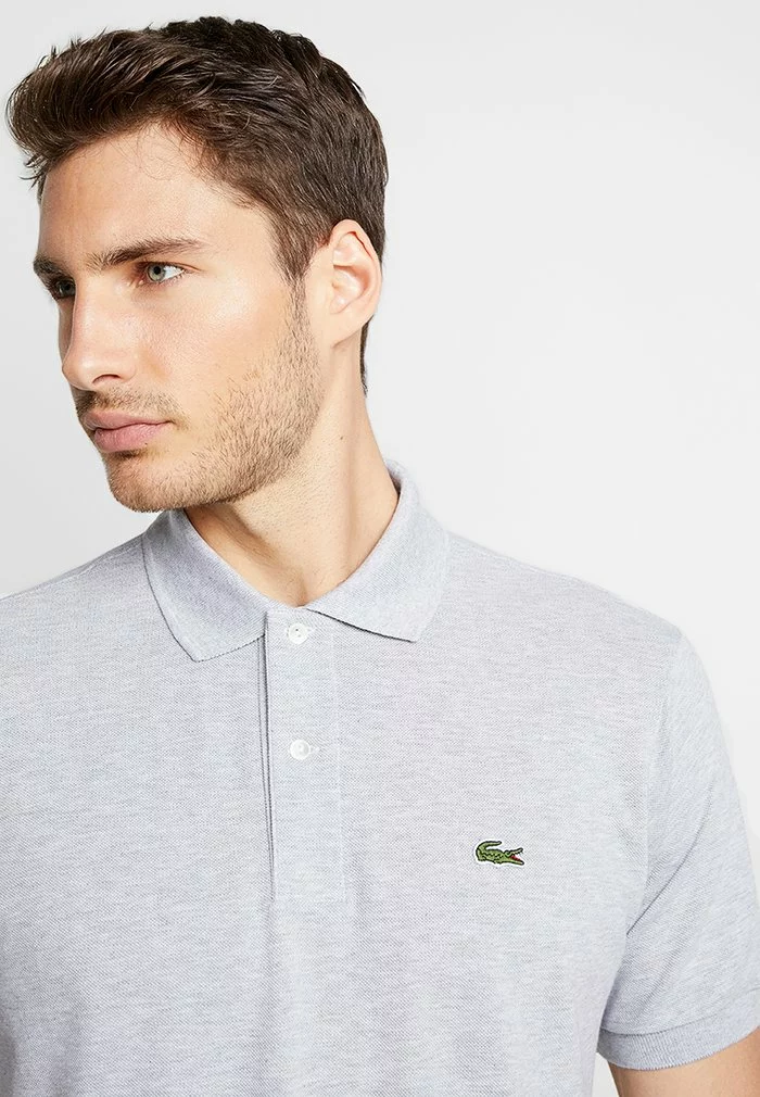 Lacoste Polo - Mottled Light Grey 4 Lacoste Polo - Mottled Light Grey – Image 4