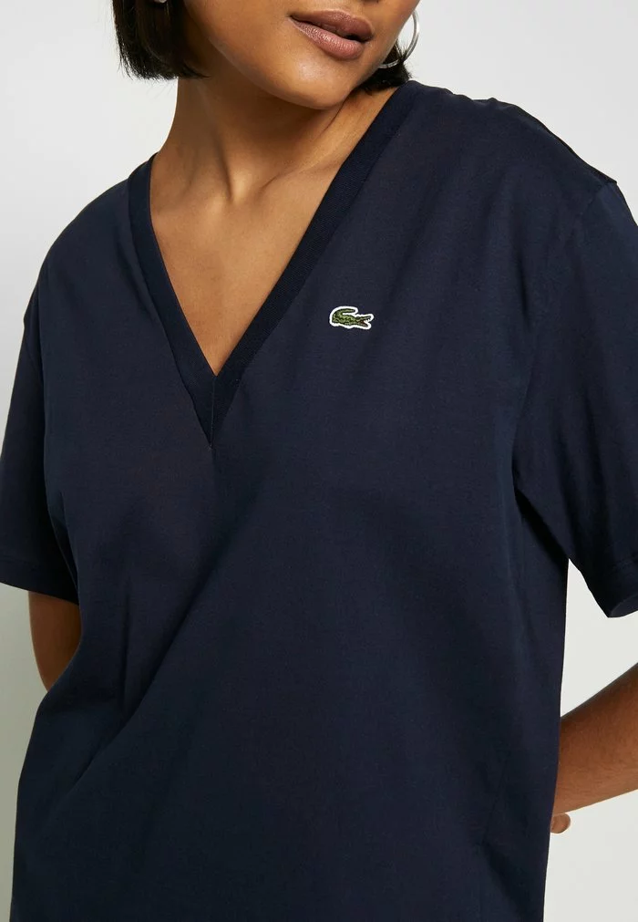 Lacoste T-shirt Basique - Navy Blue 5 Lacoste T-shirt Basique - Navy Blue – Image 5