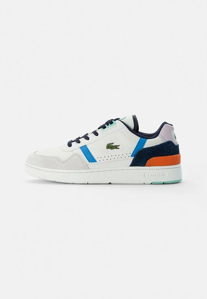 Lacoste T-CLIP - Baskets Basses - Off White/blue 1 Lacoste T-CLIP - Baskets Basses - Off White/blue