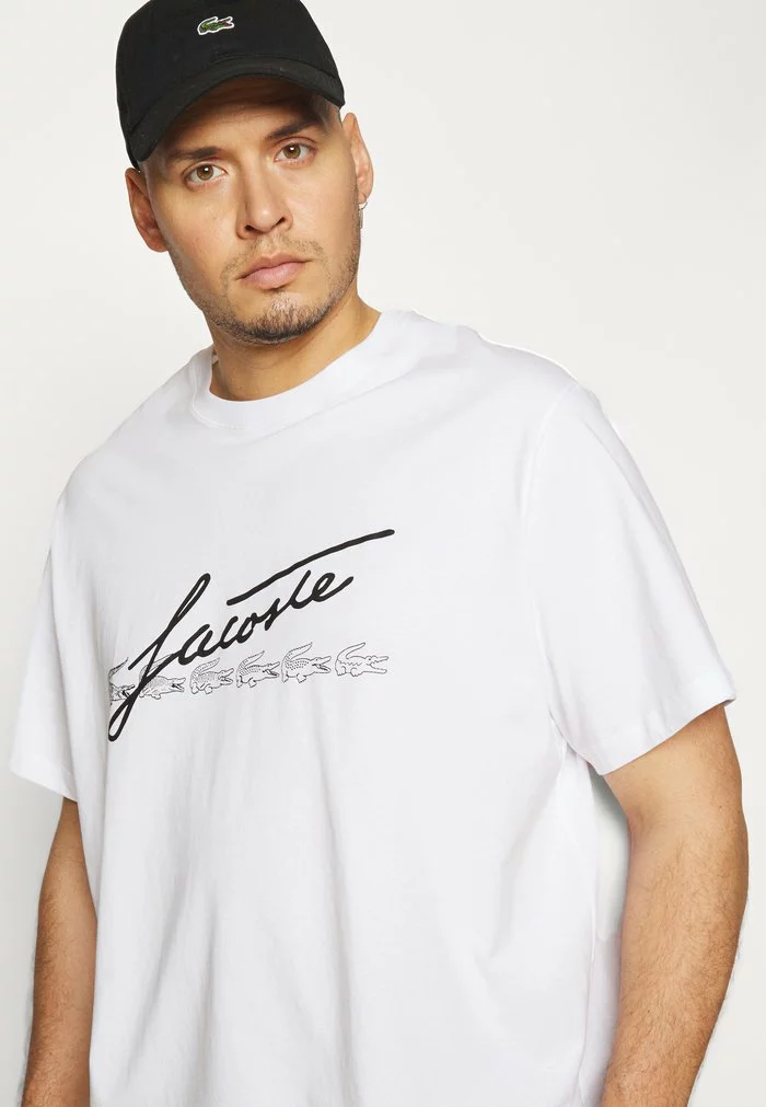 Lacoste PLUS - T-shirt Imprimé - White 8 Lacoste PLUS - T-shirt Imprimé - White – Image 8