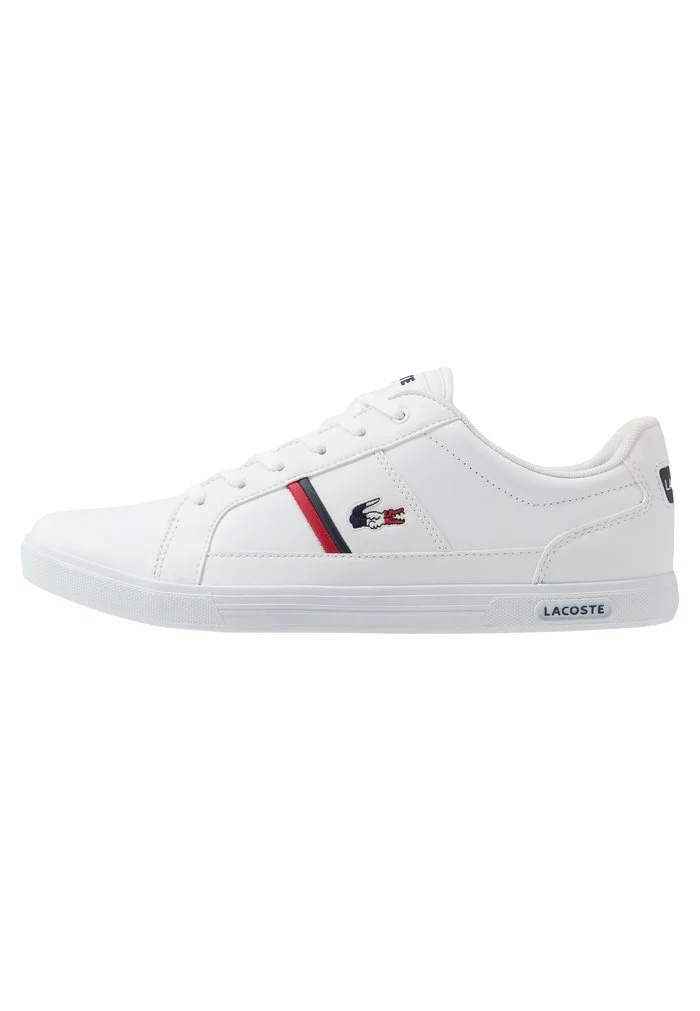 Lacoste EUROPA - Baskets Basses - White/navy/red 1 Lacoste EUROPA - Baskets Basses - White/navy/red