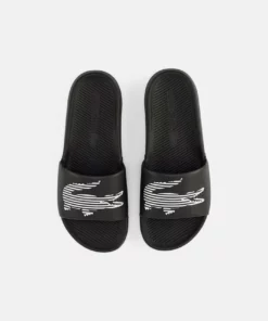 Lacoste CROCO SLIDE - Mules - Blk/slv 9 Lacoste CROCO SLIDE - Mules - Blk/slv -Lacoste Soldes Magasin 73f34ddcb25e43db81de037bc55b1133