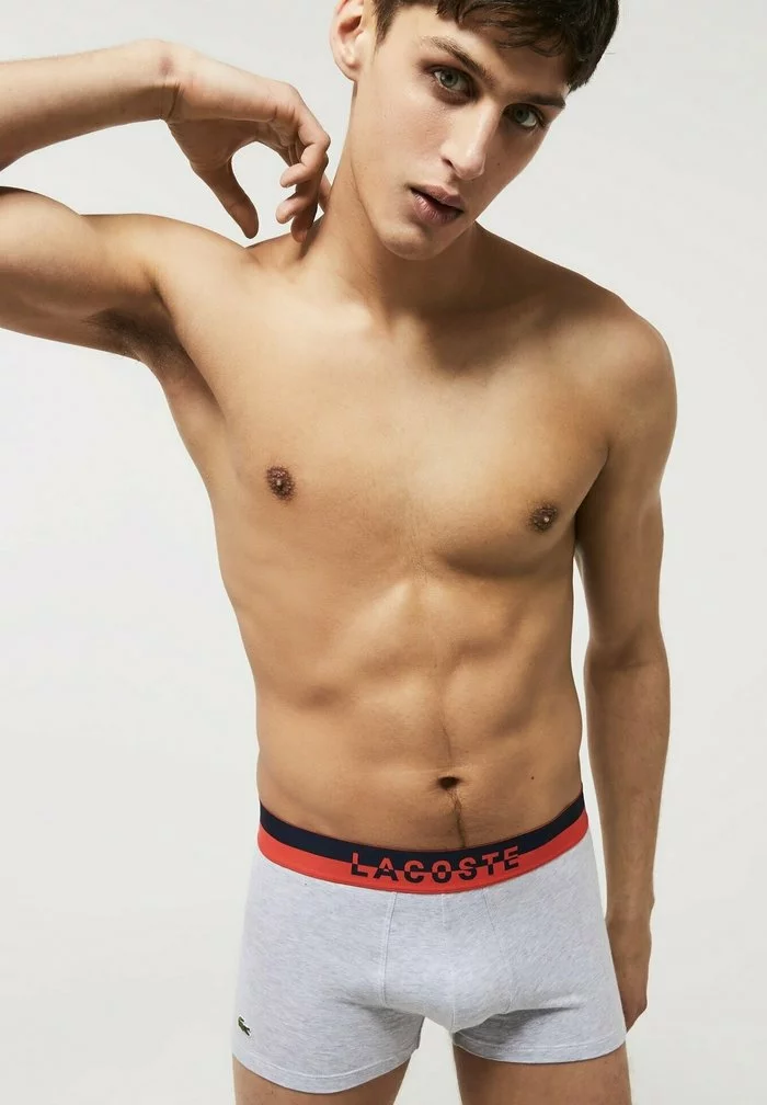 Lacoste 3 PACK - Shorty - Bleu Marine /gris Chine/rouge 4 Lacoste 3 PACK - Shorty - Bleu Marine /gris Chine/rouge – Image 4