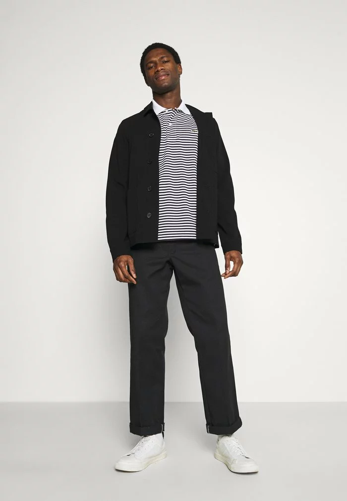 Lacoste Polo - White/navy Blue 2 Lacoste Polo - White/navy Blue – Image 2