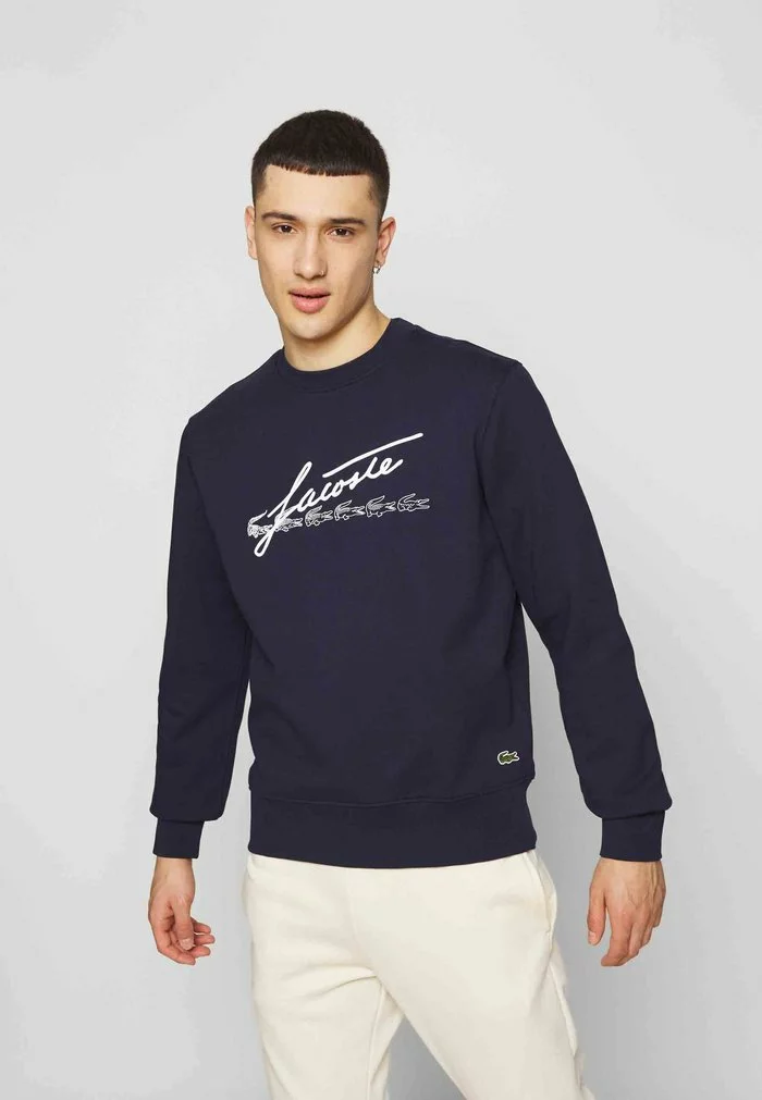 Lacoste Sweatshirt - Navy Blue 3 Lacoste Sweatshirt - Navy Blue – Image 3