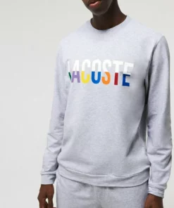 Lacoste Sweatshirt - Gris Chine/ Blanc