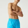 Lacoste Short De Bain - Turquoise Bleu Marine