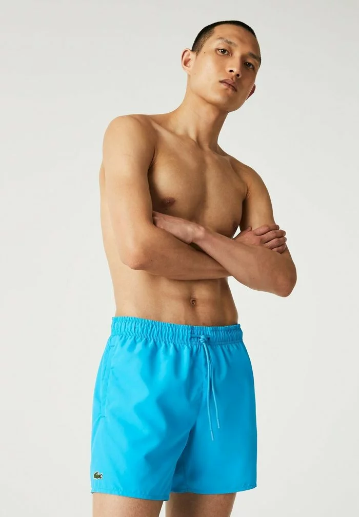 Lacoste Short De Bain - Turquoise Bleu Marine 1 Lacoste Short De Bain - Turquoise Bleu Marine