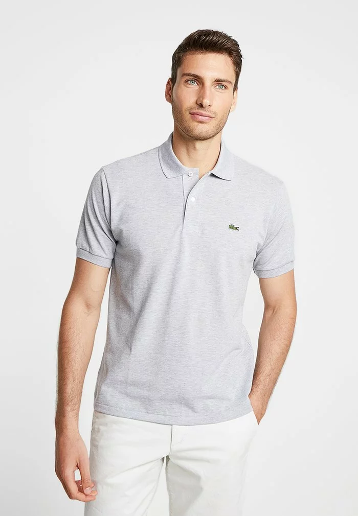 Lacoste Polo - Mottled Light Grey 1 Lacoste Polo - Mottled Light Grey
