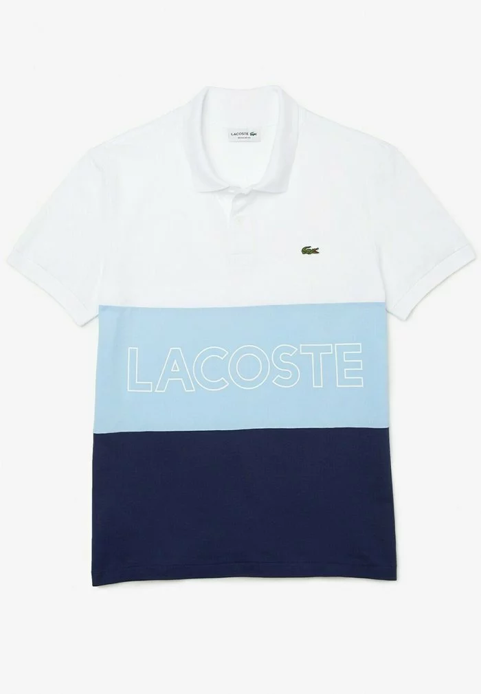 Lacoste Polo - Blanc/bleu/bleu 1 Lacoste Polo - Blanc/bleu/bleu