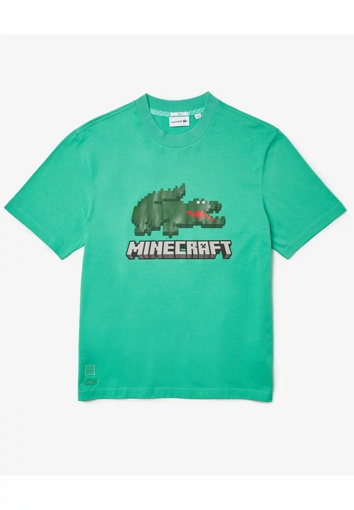 Lacoste MINECRAFT - T-shirt Imprimé - Vert 5 Lacoste MINECRAFT - T-shirt Imprimé - Vert – Image 5