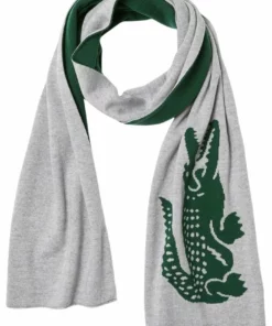 Lacoste Écharpe - Gris Chine Vert