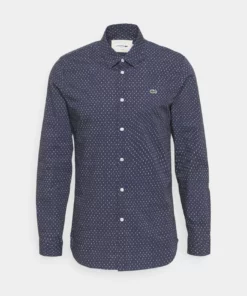 Lacoste Chemise - Bleu Marine / Blanc 12 Lacoste Chemise - Bleu Marine / Blanc -Lacoste Soldes Magasin 7c79cbda97674a18acd89d52f836e448