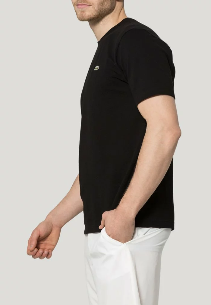Lacoste T-shirt Basique - Black 3 Lacoste T-shirt Basique - Black – Image 3