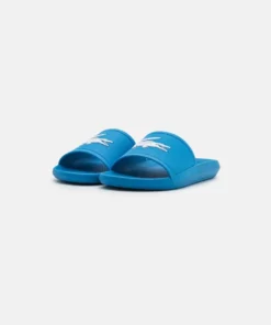 Lacoste EXCLUSIVE - Sandales De Bain - Blue/white -Lacoste Soldes Magasin 7d69baa4c7cb4534987725aed0d483a2