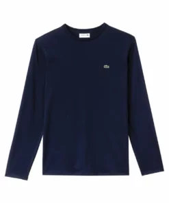 Lacoste TH6712 - T-shirt à Manches Longues - Navy Blue