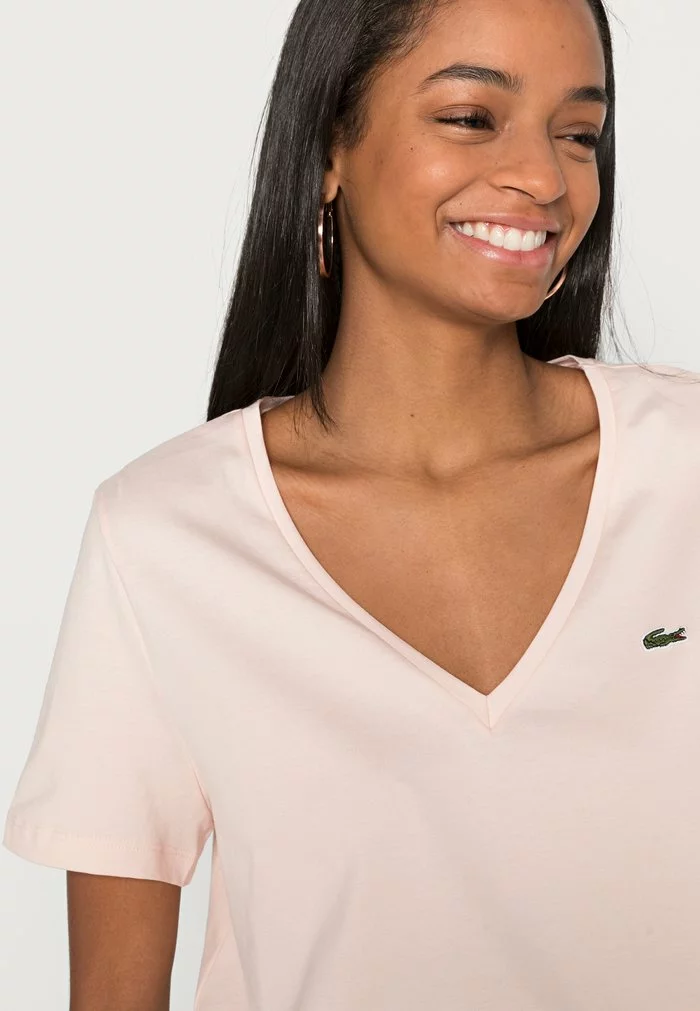 Lacoste T-shirt Basique - Flesh 5 Lacoste T-shirt Basique - Flesh – Image 5