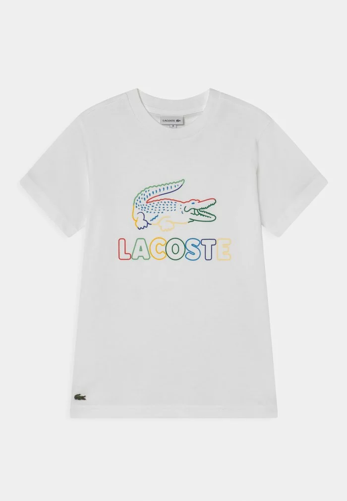 Lacoste T-shirt Imprimé - White/multico 1 Lacoste T-shirt Imprimé - White/multico