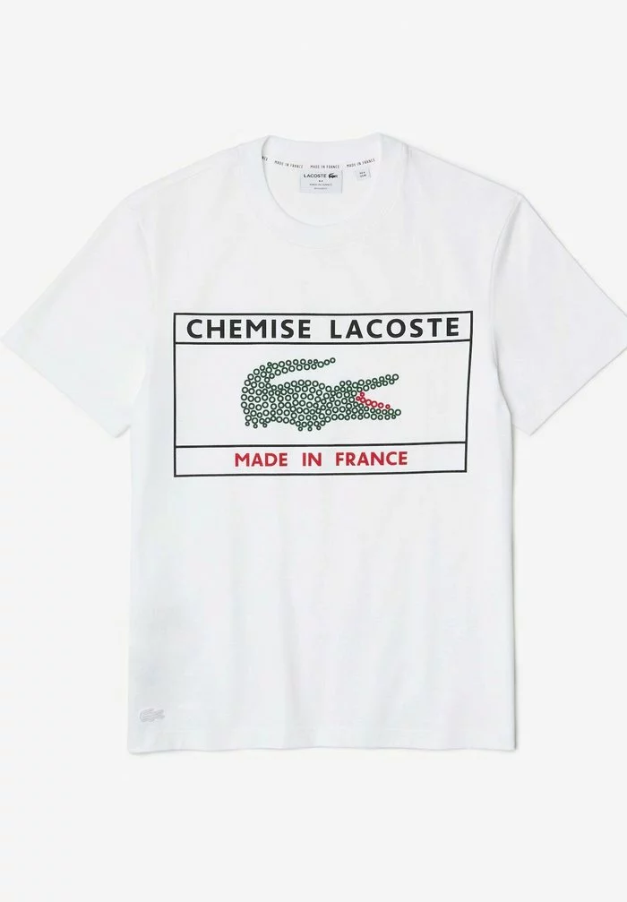 Lacoste HEREN - T-shirt Imprimé - Blanc 5 Lacoste HEREN - T-shirt Imprimé - Blanc – Image 5