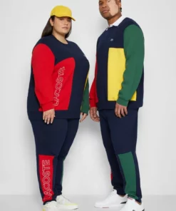 Lacoste PLUS UNISEX - Sweatshirt - Navy Blue/red/green/broom -Lacoste Soldes Magasin 805d82ad61774994b382ff5abff8db91