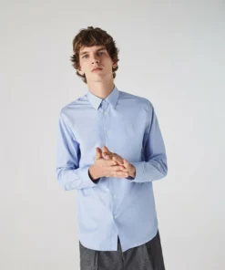 Lacoste Chemise - Blanc / Bleu