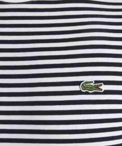 Lacoste T-shirt Basique - White/navy Blue -Lacoste Soldes Magasin 81b8fc1d9ad641db96eadd6003a9bba7