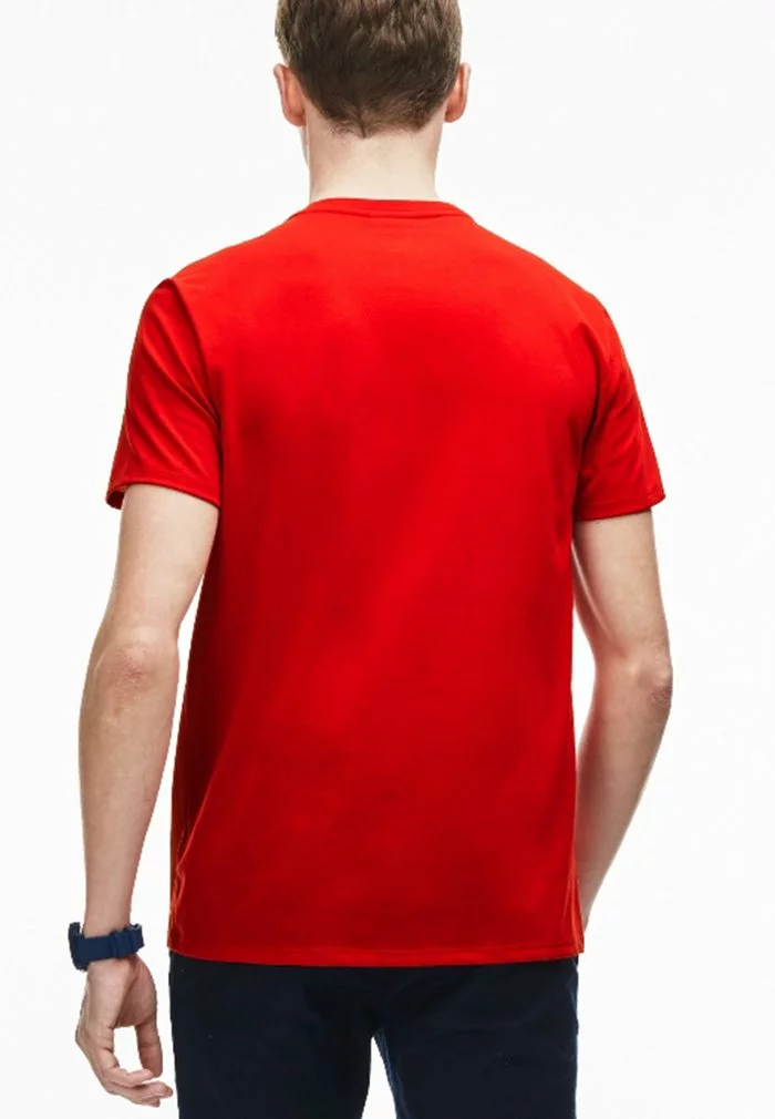 Lacoste T-shirt Basique - Red 2 Lacoste T-shirt Basique - Red – Image 2