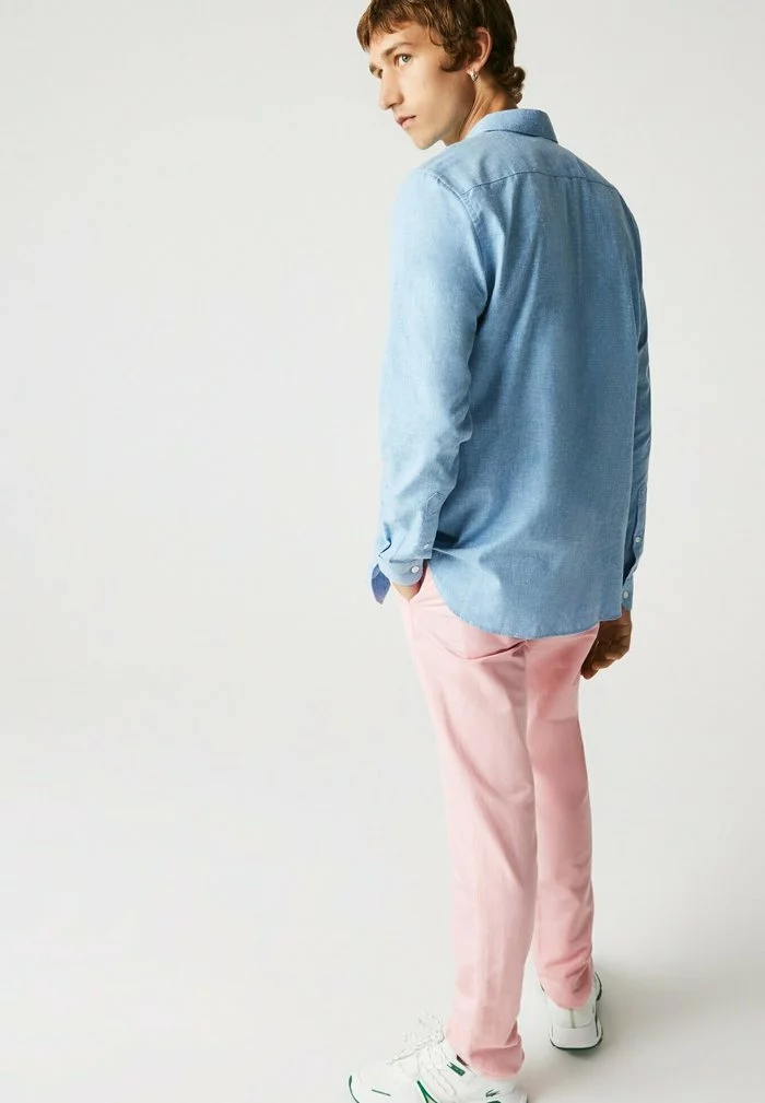 Lacoste Chemise - Bleu Blanc 2 Lacoste Chemise - Bleu Blanc – Image 2