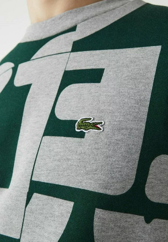 Lacoste Sweatshirt - Gris Chine Vert 3 Lacoste Sweatshirt - Gris Chine Vert – Image 3