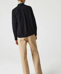 Lacoste LANGE MOUW - Chemisier - Bleu Marine 8 Lacoste LANGE MOUW - Chemisier - Bleu Marine -Lacoste Soldes Magasin 8393a1bed4f348e8a1a9d98b1bce0e9f