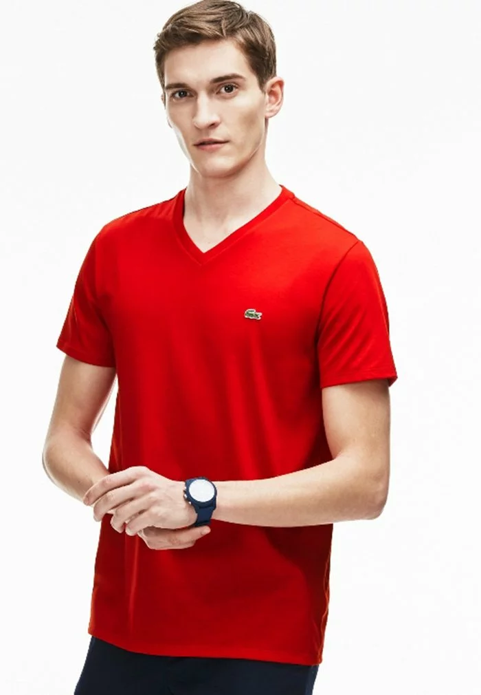 Lacoste T-shirt Basique - Red 1 Lacoste T-shirt Basique - Red