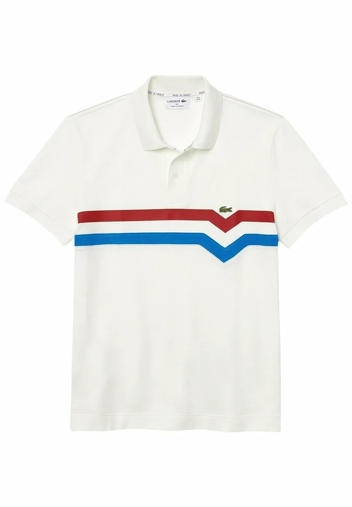 Lacoste SHORT SLEEVE - Polo - Blanc/rouge/bleu 6 Lacoste SHORT SLEEVE - Polo - Blanc/rouge/bleu – Image 6