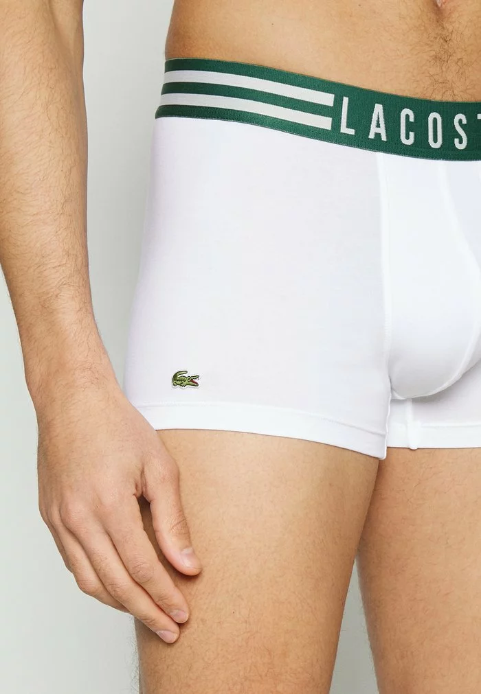 Lacoste 3 PACK - Shorty - Silver Chine/white/navy Blue 6 Lacoste 3 PACK - Shorty - Silver Chine/white/navy Blue – Image 6