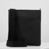 Lacoste FLAT CROSSOVER BAG - Sac Bandoulière - Black