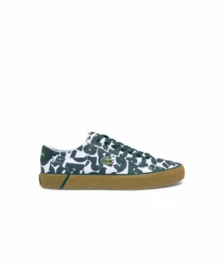 Lacoste GEVULCANISEERDE - Baskets Basses - Wht Dk Grn