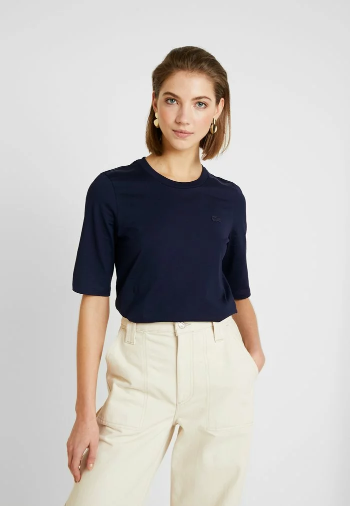 Lacoste T-shirt Basique - Navy Blue 1 Lacoste T-shirt Basique - Navy Blue