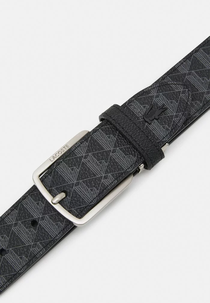 Lacoste Ceinture - Noir Gris 3 Lacoste Ceinture - Noir Gris – Image 3