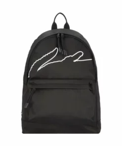 Lacoste NEOCROC - Sac à Dos - Noir Blanc